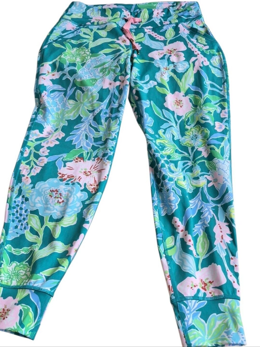 Lilly Pulitzer Luxletic Island Mid Rise Jogger Hot On The Vine Medium